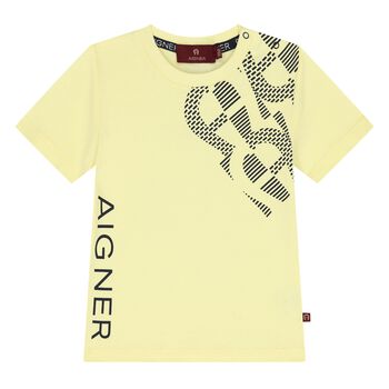 Younger Boys Yellow Logo T-Shirt