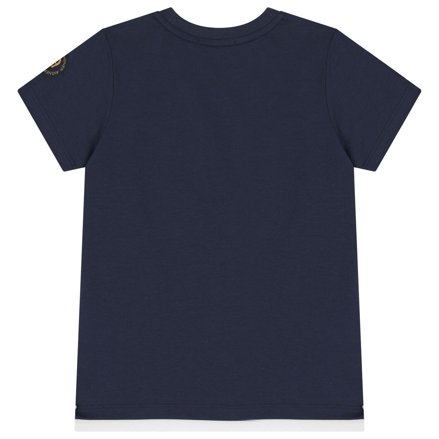 Boys Navy Blue Logo T-Shirt, 2, hi-res