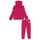 Girls Pink Logo Tracksuit, 2, hi-res