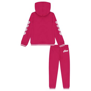 Girls Pink Logo Tracksuit