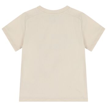 Boys Beige Logo T-Shirt
