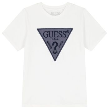 Boys White Logo T-Shirt