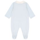 Baby Boys Blue & White Logo Babygrow Gift Set, 3, hi-res