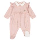 Baby Girls Pink & Ivory Geo Map Babygrow, 1, hi-res