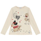 Girls Ivory, Red & Grey Leggings Set, 1, hi-res