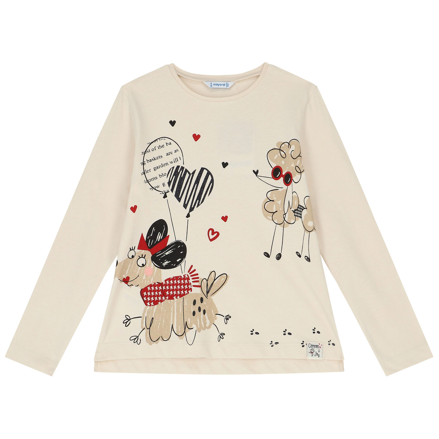 Girls Ivory, Red & Grey Leggings Set, 1, hi-res