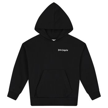 Black Logo Hooded Top