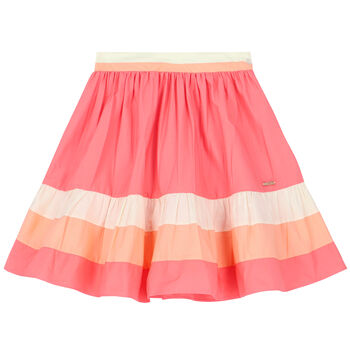 Girls Coral Flared Skirt