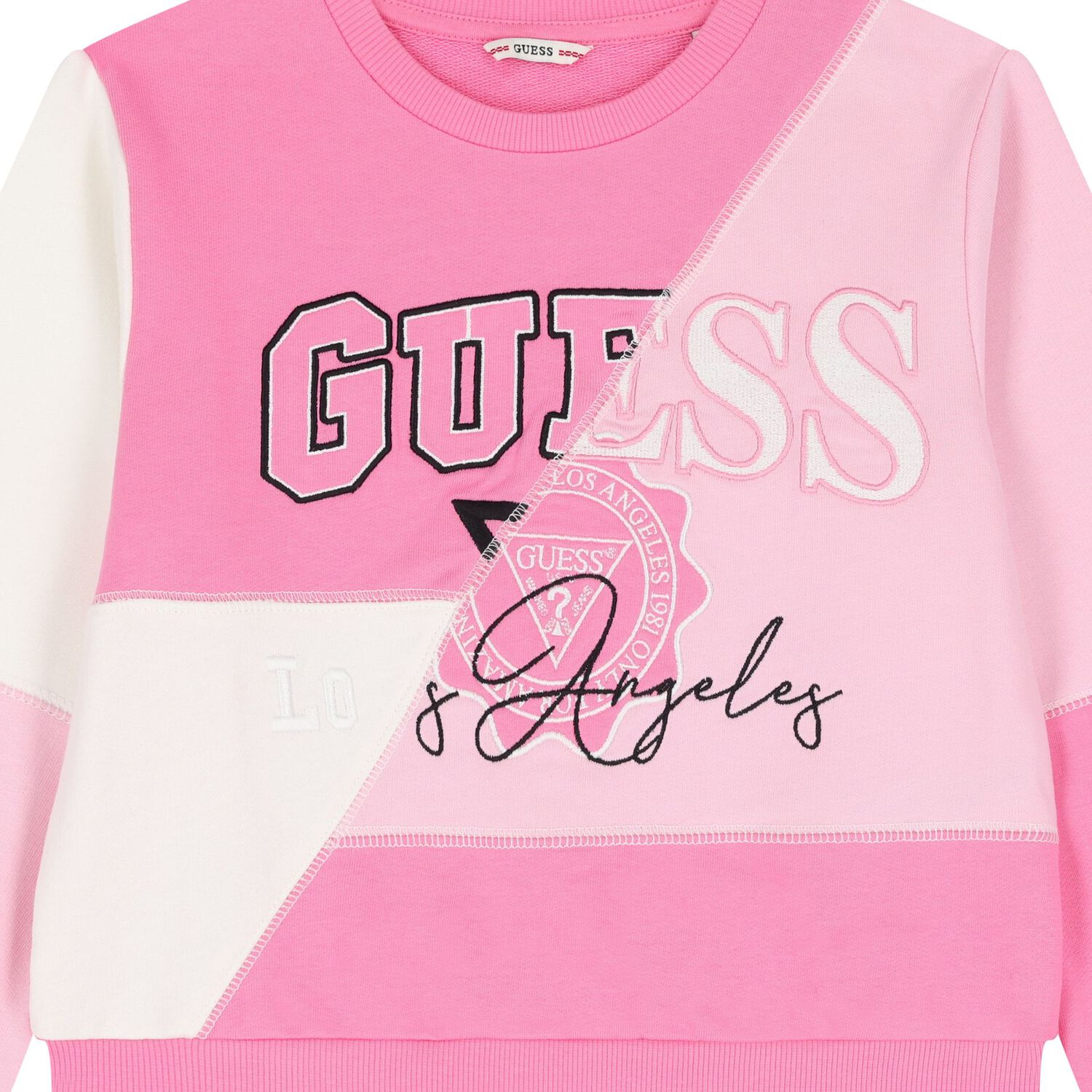 Girls Pink Logo Sweatshirt, 1, hi-res