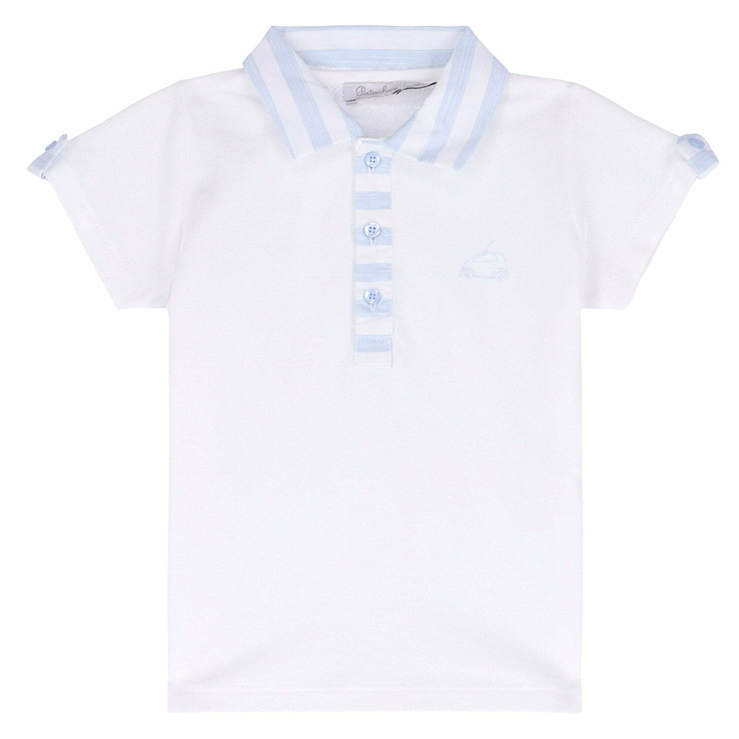 Younger Boys White Polo Shirt, 1, hi-res image number null