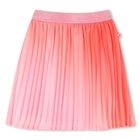 Girls Pink Pleated Skirt, 1, hi-res