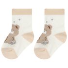 Beige & Ivory Baby Socks ( 4-Pack ), 1, hi-res