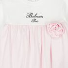 Baby Girls White & Pink Logo Babygrow Gift Set, 1, hi-res