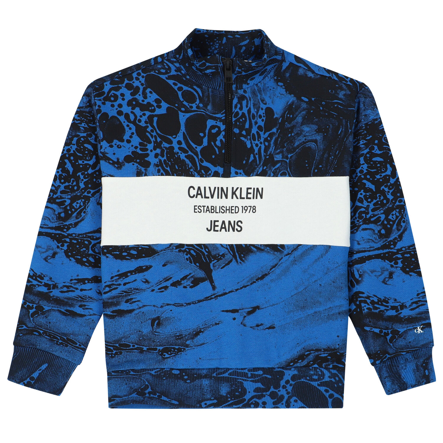 Boys Blue & Black Logo Sweatshirt, 1, hi-res image number null