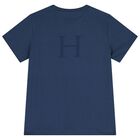 Boys Navy Blue Logo T-Shirt, 1, hi-res