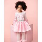 Girls Pink Logo Bow Skirt Set, 1, hi-res