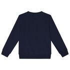 Boys Navy Blue Logo Sweatshirt, 1, hi-res