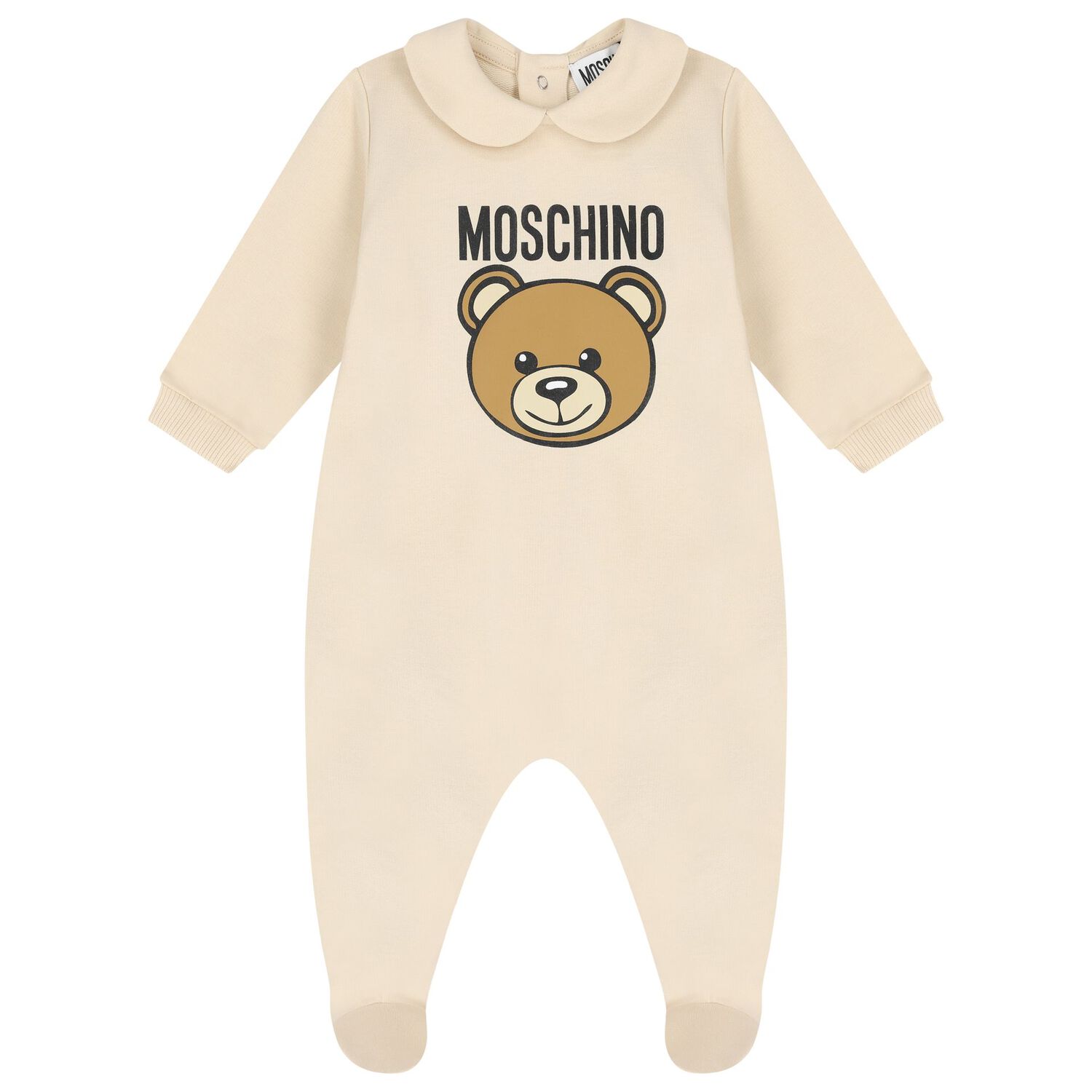 Beige Teddy Bear Logo Babygrow Gift Set, 2, hi-res