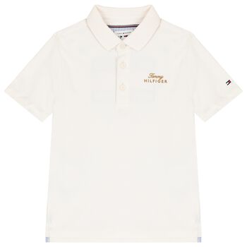 Boys Ivory Logo Polo Shirt