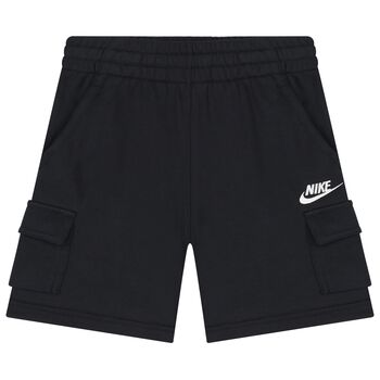 Boys Black Logo Shorts