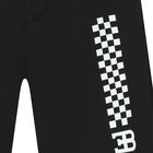 Boys Black Logo Shorts, 2, hi-res
