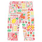 Younger Girls White & Pink Leggings Set, 1, hi-res