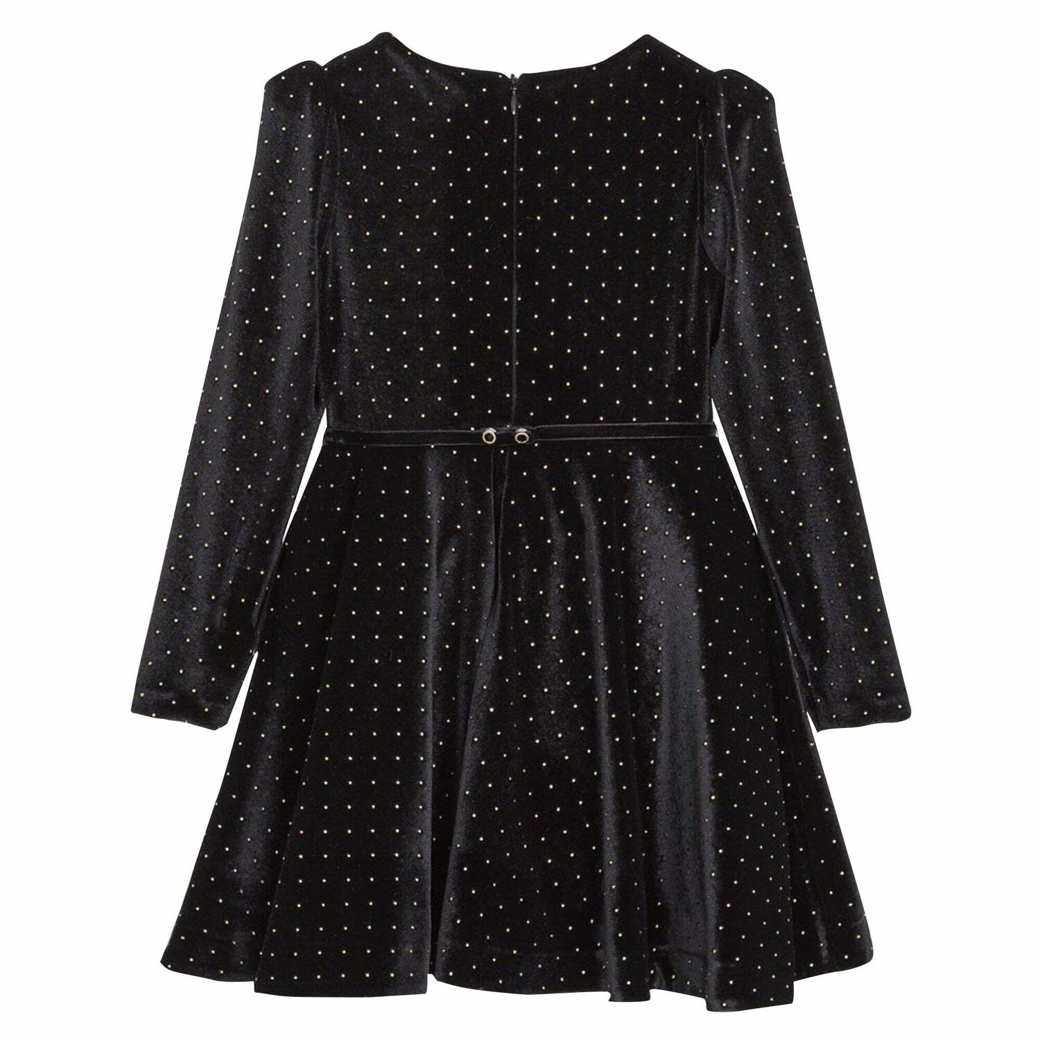 Girls Black Embellished Dress, 1, hi-res image number null