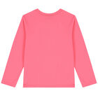 Girls Pink Christmas Top, 1, hi-res