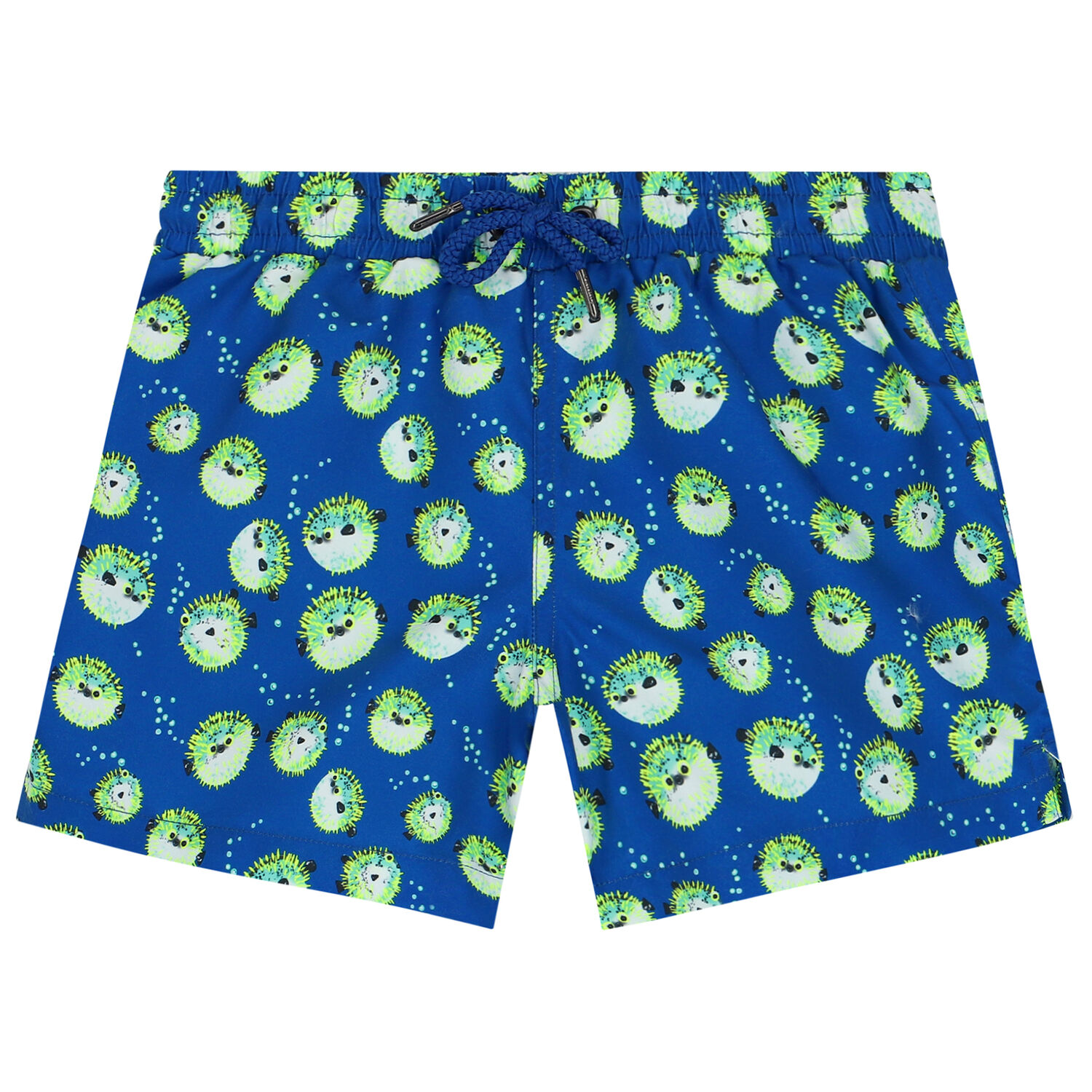 Boys Blue Puffer Fish Swim Shorts, 1, hi-res image number null