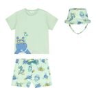 Baby Boys Green Swim Set, 2, hi-res