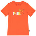 Boys Orange Logo T-Shirt, 1, hi-res