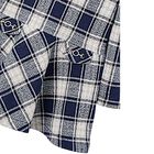 Girls Grey & Blue Check Dress, 2, hi-res