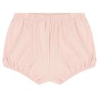 Baby Girls White & Pink Shorts Set (4 Piece), 1, hi-res