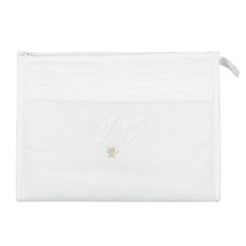 White Logo Toiletry Bag