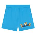 Younger Boys Blue Teddy Bear Logo Shorts Set, 3, hi-res