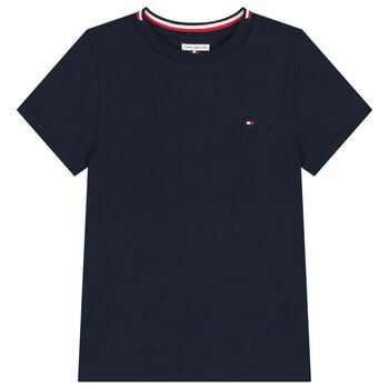 Boys Navy Blue Logo T-Shirt