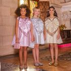 Girls Pink Heart Dress, 1, hi-res