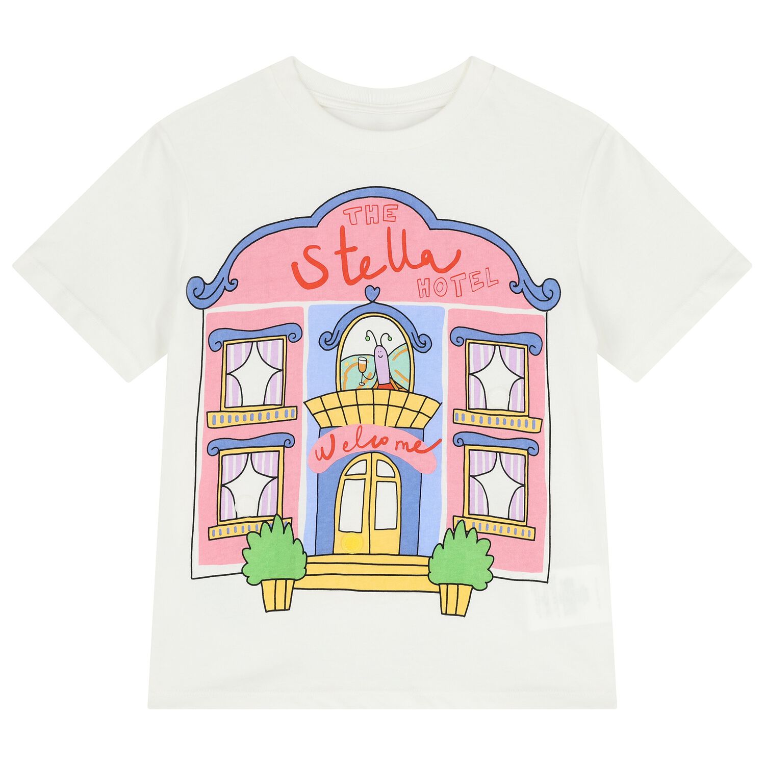 Girls Ivory Hotel T-Shirt , 1, hi-res