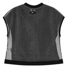 Girls Black & Silver Logo Milano Jersey 2-in-1 T-Shirt, 1, hi-res