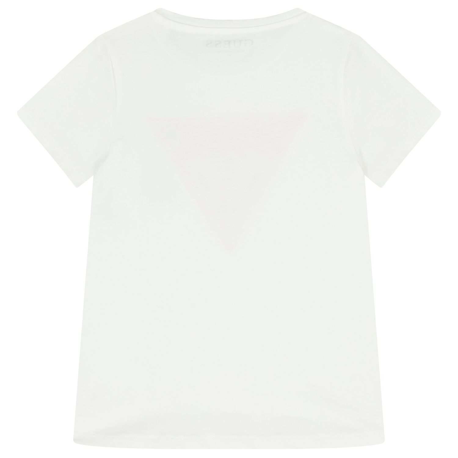 Girls White Logo T-Shirt, 4, hi-res