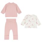 Baby Girls Pink & White Balloon Tracksuit ( 3 Piece ), 2, hi-res