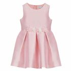 Girls Pink Flower Dress, 1, hi-res