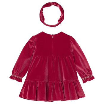Younger Girls Red Dress Set