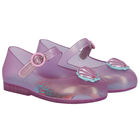 Younger Girls Pink Ariel Jelly Shoes, 2, hi-res
