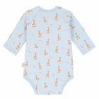 Baby Boys Blue Logo Bodysuit, 1, hi-res