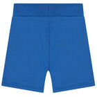 Younger Boys Blue Logo Shorts, 2, hi-res