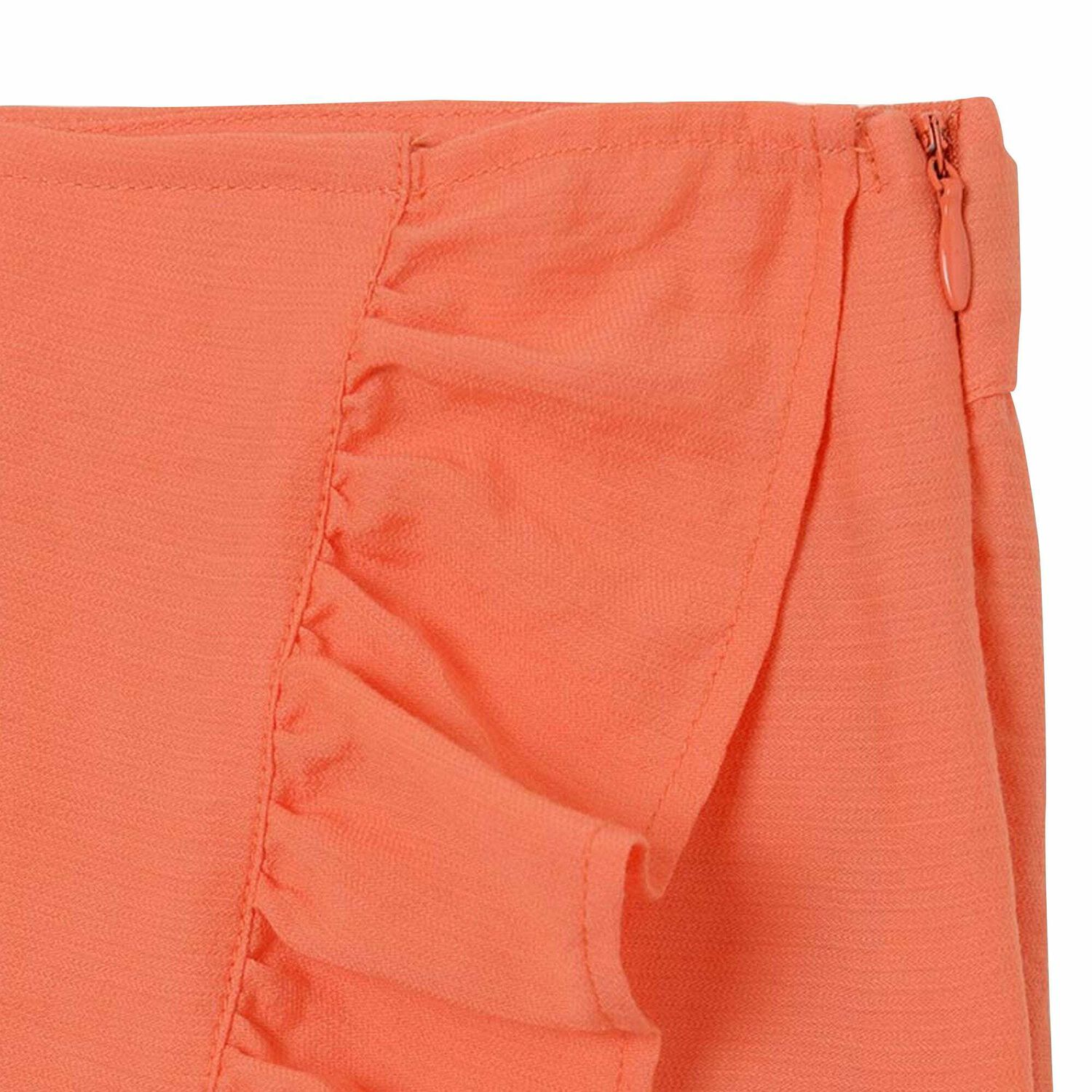 Girls Orange Skort, 1, hi-res