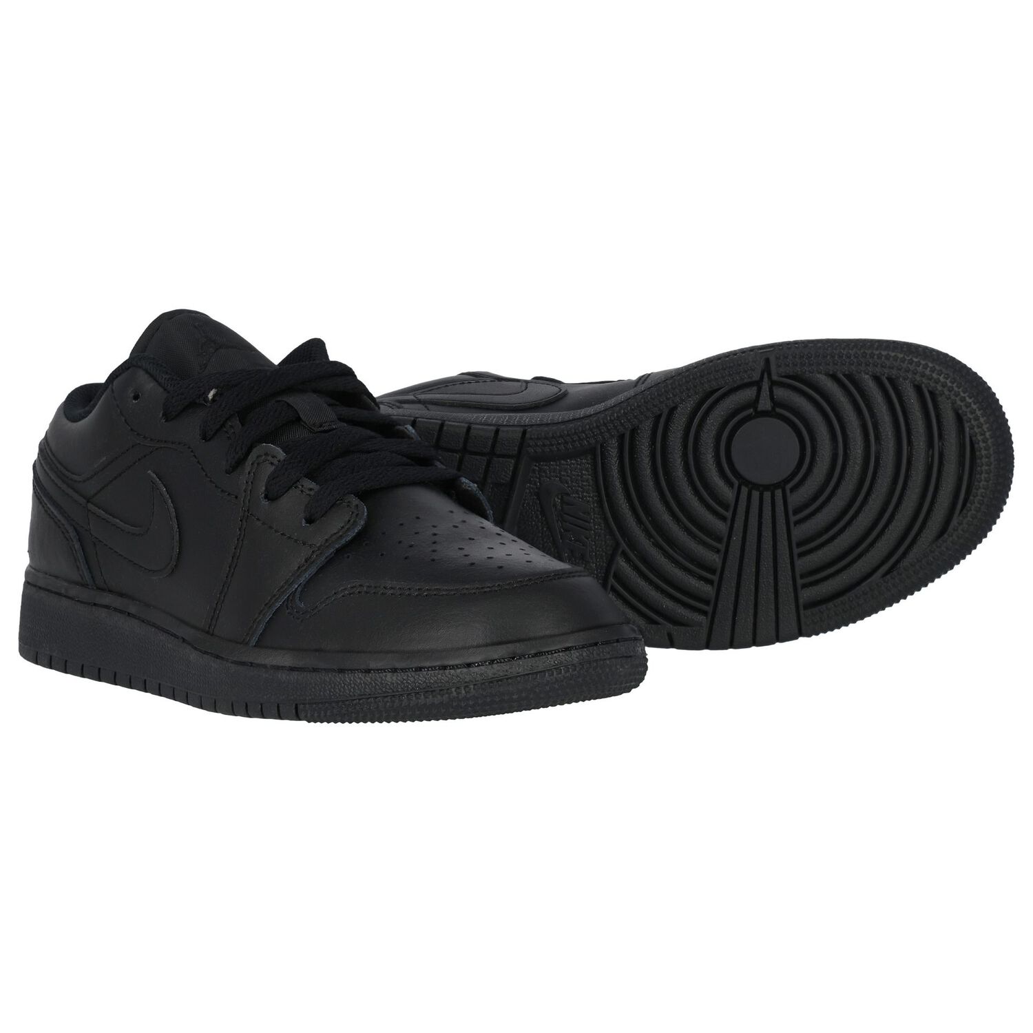 Black Air Jordan 1 Low Trainers, 1, hi-res image number null