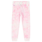 Girls Pink Logo Tie Dye Joggers, 1, hi-res