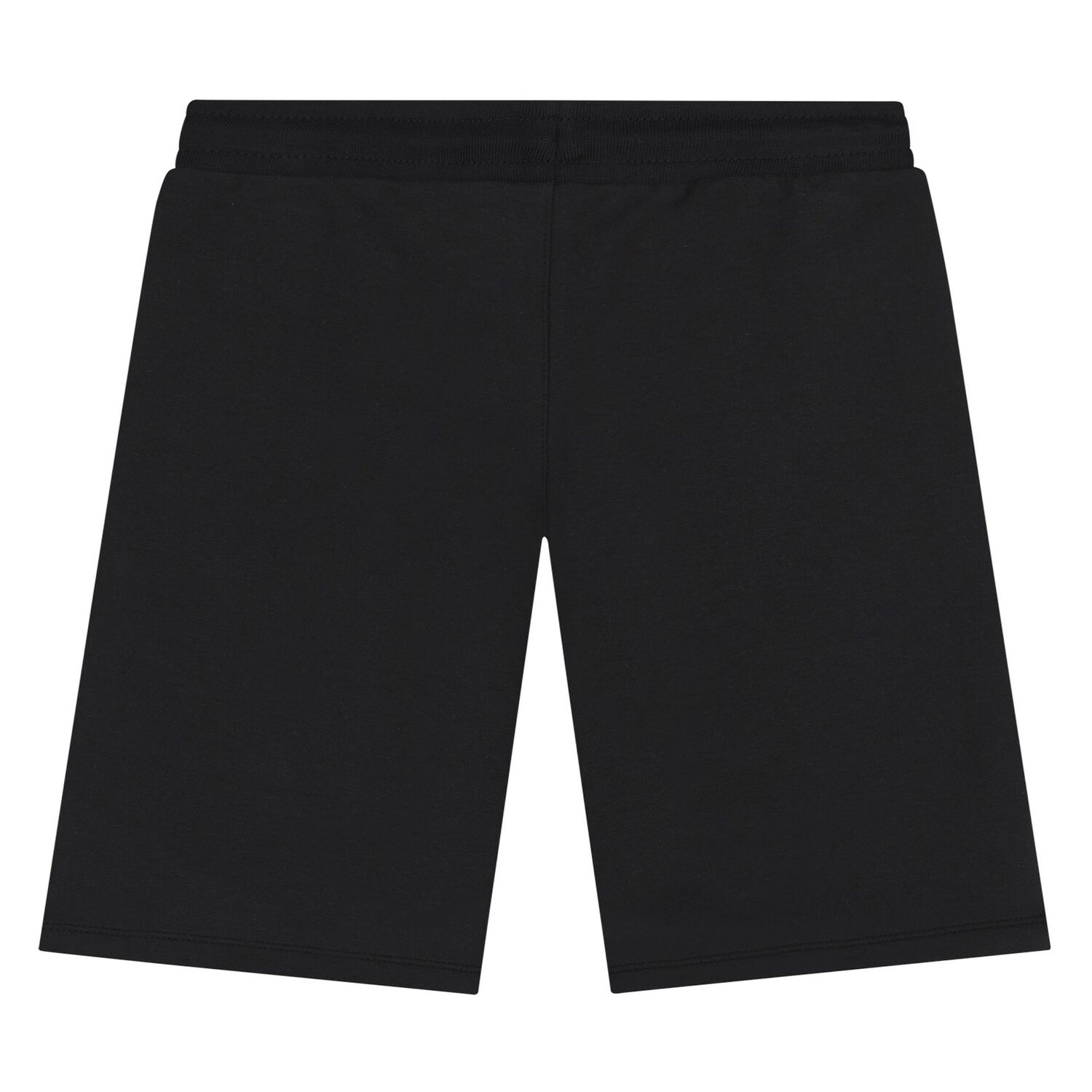 Younger Boys Black Logo Shorts, 1, hi-res